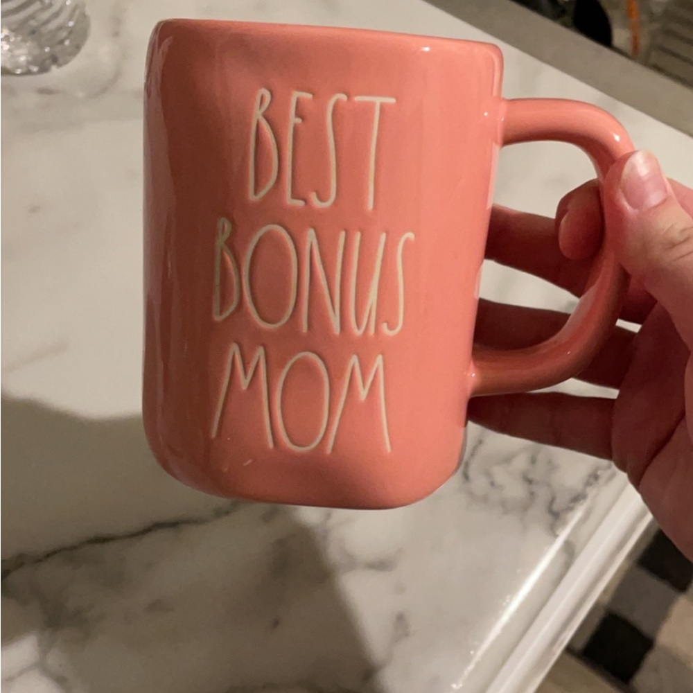 Pink rae dunn best bonus mom mug